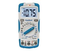 Peaktech 1075 - Multímetro Digital Ncv Cat Iii Con Pantalla Lcd, Probador De Batería, Multímetro De Mano, Medición De Corriente, Probador De Continuidad, Voltímetro - Máx.600 V