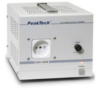 PeakTech 2240 - Transformador de Aislamiento, Dispositivo de Medición, Toroidal, Galvánico, Clase de Protección 1, Uso Móvil, Voltaje de Entrada 230 V, Potencia de Salida 500 W - 160 x 125 x 235 mm