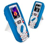 PeakTech, 3450 A, Multímetro digital True RMS con cámara termográfica, Bluetooth y pantalla gráfica TFT, multímetro de mano profesional, autorange, registrador de datos, data logger