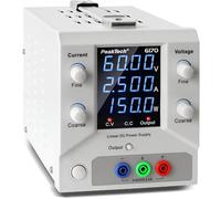 PeakTech, 6170, Fuente de alimentación de laboratorio 0-60 V / 0-2,5 A CC Fuente de alimentación lineal SELV con transformador de aislamiento, fuente de alimentación de laboratorio