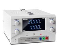 PeakTech, 6194, Fuente de alimentación de laboratorio 0, 30 V / 0, 10 A CC Fuente de alimentación lineal SELV con transformador de aislamiento, fuente de alimentación de laboratorio