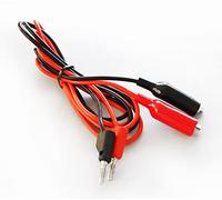 PeakTech, Cables de prueba con pinzas de cocodrilo PeakTech 7035 para multímetros y fuentes de alimentación de laboratorio, cables de prueba de 110 cm con conectores banana