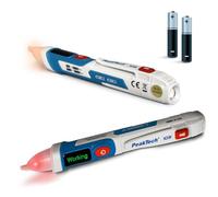 PeakTech, P 1031, Comprobador de tensión sin contacto para 50-1000 V CA, Comprobador de corriente sin contacto con lámpara LED de señalización y vibración, Comprobador de enchufes