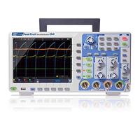PeakTech P 1341 - Osciloscopio de memoria 4 canales (100 MHz) 1 GS/s USB, interfaz LAN y pantalla TFT a color de 8 ", profundidad de memoria de 40 millones de puntos, modo FFT y XY, DSO 18 W, 240 V