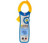 PeakTech P 1655: Amperímetro de pinza para medir corriente alterna y continua, con una resolución de aproximadamente 40.000 unidades, capaz de medir hasta 1500 A AC/DC, con tecnología TrueRMS y funcio