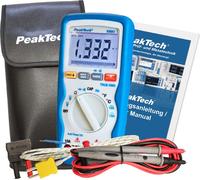 PeakTech P 3320: Multímetro digital, con aproximadamente 6.000 lecturas, capaz de medir hasta 600V en corriente alterna (AC) y continua (DC), y hasta 10A en corriente alterna (AC) y continua (DC), con