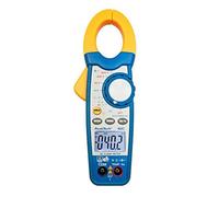 PeakTech, Pinza amperimétrica 1000A AC y multímetro digital 4000 contadores con comprobador de continuidad, CAT III 600V, 1 pieza, P 1610