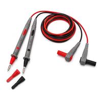 PeakTech, Puntas de prueba para multímetros 120 cm, Cables de prueba flexibles y puntas de prueba con clavija de 4mm, 1000V AC/DC, 10A, CAT III/IV, Cable de prueba para multímetros