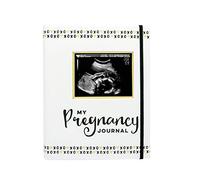 Pearhead My Pregnancy Journal, libro de recuerdos de embarazo, recuerdos de hitos del embarazo y álbum de fotos, género neutro para bebé niña o niño