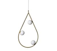 PEARLS 80 Lámpara Colgante Latón/Opal