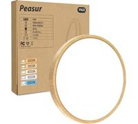 Peasur Plafon Led Techo Baño, Plafon Redondo Techo Led 3000/3500/4000/5000/6500K 15W, Lámpara Delgada Impermeable, Para Sala De Estar Baño Dormitorio Cocina Pasillo Sótano Oficina, 18 * 1.6cm 1Pack