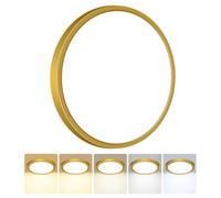 Peasur Plafon Led Techo Baño, Plafon Redondo Techo Led 3000/3500/4000/5000/6500K 24W, Lámpara Delgada Impermeable, Para Sala De Estar Baño Dormitorio Cocina Pasillo Sótano Oficina, 30 * 1.6cm 1Pack