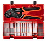 PEBA Kit de herramientas de crimpado, 22 tipos JST-SH de 1,0 mm/GH 1,25 mm/ZH1,5 mm, alicates de crimpado de corte de alambre 0,03 - 0,34 mm² para terminales de pasador de paso de 1,0 mm a 2,0 mm