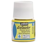 Pébéo 295036 - Tinte Opaco tornasolado Setacolor (1 Bote, 45 ml, Color Amarillo Intenso)
