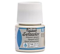 Pébéo 295098 Setacolor Opaco tornasolado - Pintura para Tela (45 ml, Color 98), Color Marfil