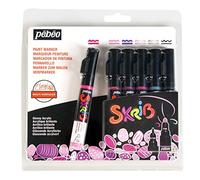 Pébéo 371104 Set skrib Paint 6 rotuladores acrílico Pintura 18,3 x 2,1 x 18,1 cm, Multicolor