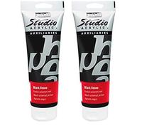 Pebeo 524111 studio Acrylics Auiliaries. (Black Gesso) (Paquete de 2)
