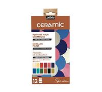 Pebeo 757451 Juego de explorador de cerámica, surtido, 12 x 20 ml