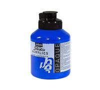 Pébéo Acrílico Fine Studio - Pintura Acrílica, 500 ml, Azul (Azul Cobalto Opaco)