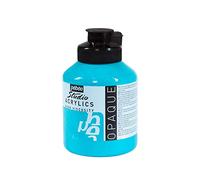 Pébéo Acrílico Fine Studio - Pintura Acrílica, 500 ml, Azul (Azul Turquesa)