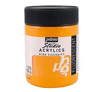 Pébéo Acrílico Fine Studio - Pintura Acrílica, 500 ml, Naranja (Naranja Fluorescente)
