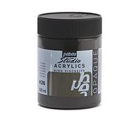 Pébéo Acrílico Fine Studio - Pintura Acrílica, 500 ml, Negro (Negro De Marte)