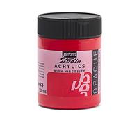 Pebeo Acrílico Fine Studio - Pintura Acrílica, 500 ml, Rojo (Rojo Cadmio Imitación)