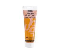 Pebeo - Acrílico Fine Studio - Pintura acrílica Amarillo - Amarillo Cadmio Oscuro Imitatión - 250 ml