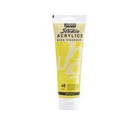 Pebeo - Acrílico Fine Studio - Pintura acrílica Amarillo - Amarillo Primario Opaco - 250 ml