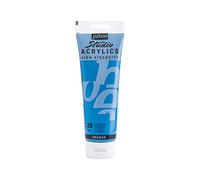 Pebeo - Acrílico Fine Studio - Pintura acrílica Azul - Azul Cerúleo - 250 ml