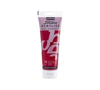 Pebeo - Acrílico Fine Studio - Pintura acrílica Carmín - Carmín Naftol - 250 ml