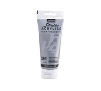 Pebeo - Acrílico Fine Studio - Pintura acrílica Plata - Plata - 100 ml
