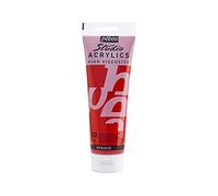 Pebeo - Acrílico Fine Studio - Pintura acrílica Rojo - Rojo Cadmio Oscuro Imitatión - 250 ml