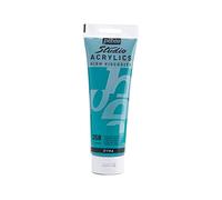 Pebeo - Acrílico Fine Studio - Pintura acrílica Verde-Azul - Verde-Azul Iridescente - 250 ml