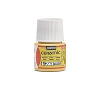 Pebeo - Cerámica - Color opaco para terracota, cerámica y loza - Botella 45 ml, Amarillo claro