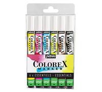 Pébéo Colorex – Juego de 6 tintas de acuarela, acabado suave, multiherramienta, 6 colores