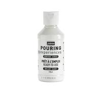 PEBEO Experiencias de vertido: pintura acrílica premezclada lista para usar, ideal para arte fluido, Blanco titanio, 118 ml