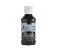 PEBEO Experiencias de vertido: Pintura acrílica premezclada Lista para Usar, Ideal para Arte Fluido, Marfil, Negro, 118 ml