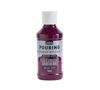 PEBEO Experiencias de vertido: pintura acrílica premezclada lista para usar, ideal para arte fluido, Magenta profundo, 118 ml