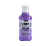 PEBEO Experiencias de vertido: pintura acrílica premezclada lista para usar, ideal para arte fluido, Morado claro, 118 ml