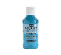 PEBEO Experiencias de vertido: Pintura acrílica premezclada Lista para Usar, Ideal para Arte Fluido, Turquesa, 118 ml