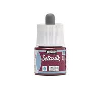 PEBEO - Frasco Setasilk Cirune 45 ml - Pintura sobre seda - Frasco Tapón Pipeta de 45 ml - Color Ciruela