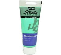Pébéo - Gel fosforescente azul turquesa - Enlace acrílico autoluminiscente - 100 ml