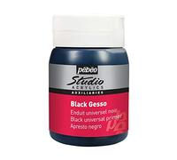 Pebeo Gesso - Pintura para acrílico y óleo (500 ml), color negro