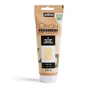 Pebeo - Origin Acrylics 120 ml - Pintura Acrílica Ecodiseñada - Alta Viscosidad - Acabado Mate - Ligante 100% Reciclado - 96% Materias Primas Europeas - Amarillo Nápoles