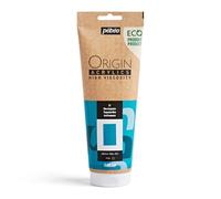 Pebeo - Origin Acrylics 240 ml - Pintura Acrílica Ecodiseñada - Alta Viscosidad - Acabado Mate - Ligante 100% Reciclado - 96% Materias Primas Europeas - Azul Turquesa