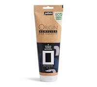 Pebeo - Origin Acrylics 240 ml - Pintura Acrílica Ecodiseñada - Alta Viscosidad - Acabado Mate - Ligante 100% Reciclado - 96% Materias Primas Europeas - Imitación Marfil Negro