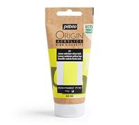 PEBEO - Origin Acrylics 60 ml - Pintura Acrílica Ecodiseñada - Alta Viscosidad - Acabado Mate - Ligante 100% Reciclado - 96% Materias Primas Europeas - Imitación Cadmio Amarillo Limón