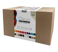 Pebeo - Origin Acrylics - Set Colección 20x60 ml - Pintura Acrílica Ecodiseñada - Acabado Mate - Ligante 100% Reciclado - 96% Materias Primas Europeas - Surtido de 20 colores