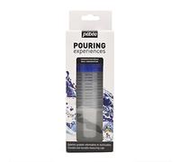 Pebeo Pébéo Pouring Experiences - Juego de 5 vasos medidores graduados con tapa resellables y reutilizables de 120 ml, 5 unidades, transparente